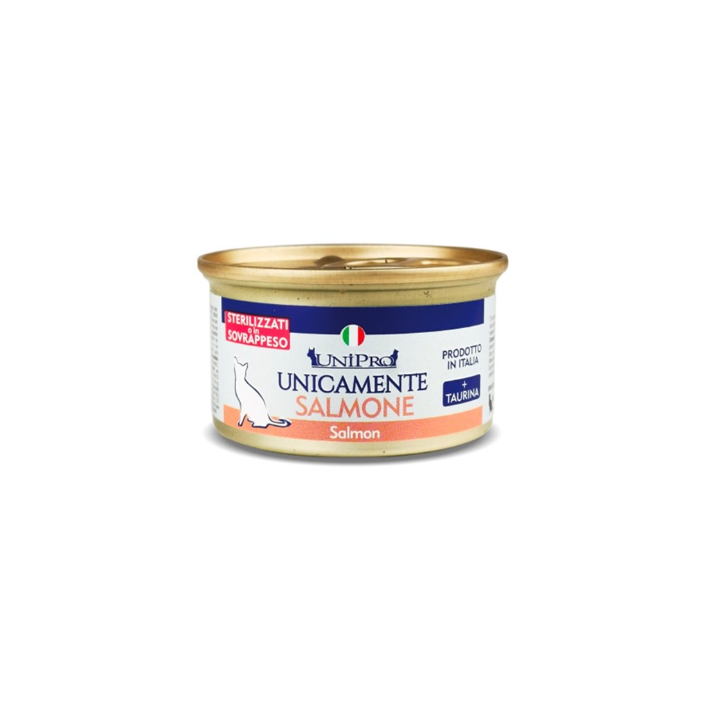 UNICAMENTE GATTO SALMONE - STERILIZZATI G. 85